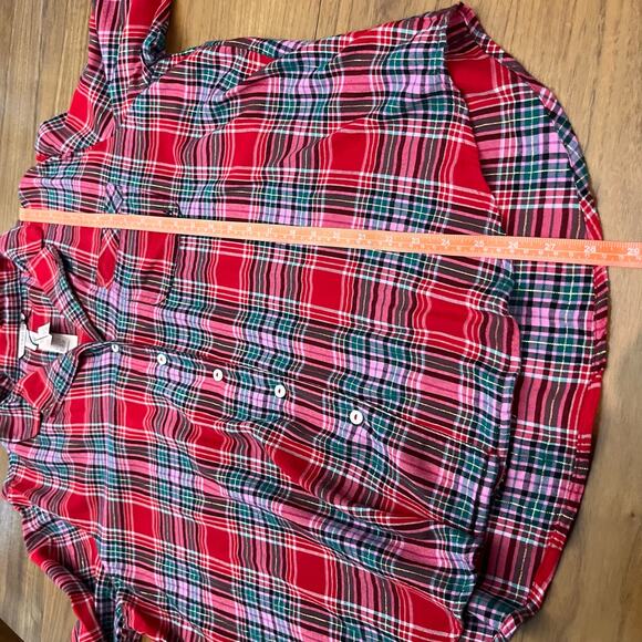 Victoria Secret Pajama Set XL Plaid Cotton Blend New NWT Long Sleeve Top Pants - Picture 7 of 16